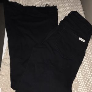 Ella Moss black high waist kick flare jeans